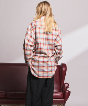 【Italian Dead Stock Fabric】Prime-Over Maxi Regular Collar Shirts Coat