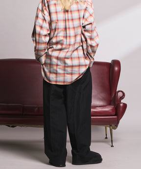 4 Colors Chambray Washable Wool Peaked Lapel Double Breasted Jacket