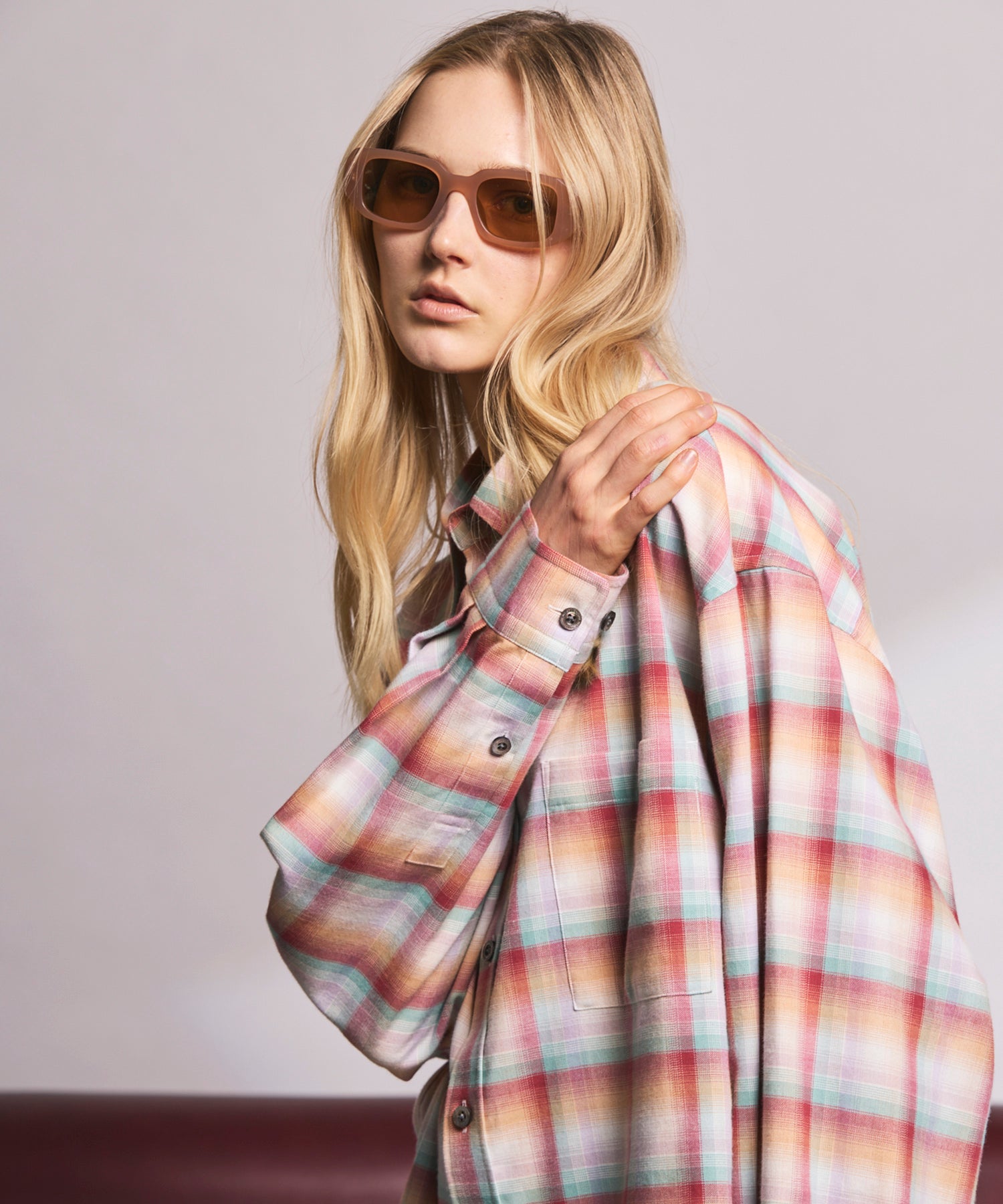 【Italian Dead Stock Fabric】Prime-Over Maxi Regular Collar Shirts Coat