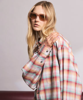 【Italian Dead Stock Fabric】Prime-Over Maxi Regular Collar Shirts Coat