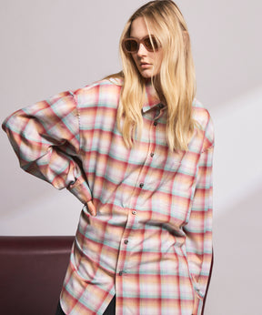 【Italian Dead Stock Fabric】Prime-Over Maxi Regular Collar Shirts Coat