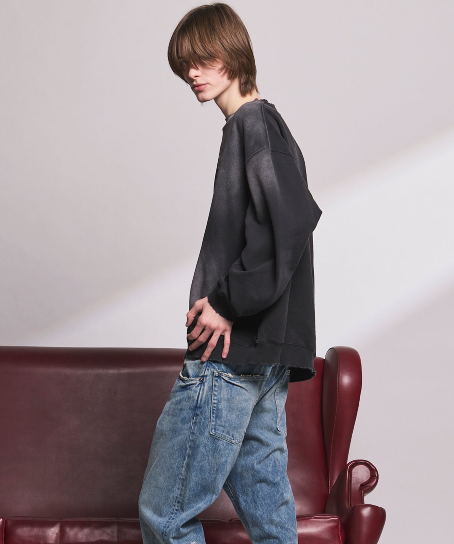 【26ss PRE-ORDER】【MOVIE SERIES】“SESAME STREET”- Elmo - Prime-Over Crew Neck Sweatshirt