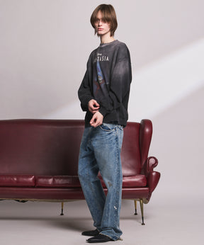 【26SS PRE-ORDER】【Vintage Style Denim Fabric】Semi-flared Denim Pants