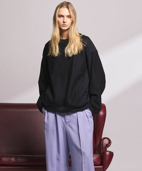 Crew Neck Prime-Over Pullover Sweatshirt