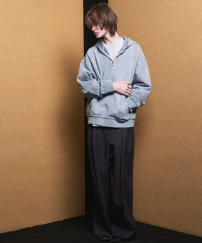 Deep Front Neck Prime-Over Half-zip Hoodie