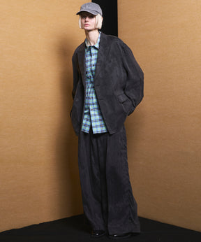 【Italian Dead Stock Fabric】Regular Collar Prime-Over Shirt