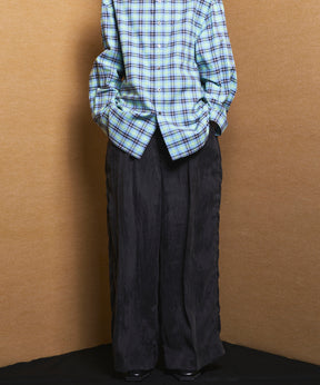 4 Colors Chambray Washable Wool Peaked Lapel Double Breasted Jacket