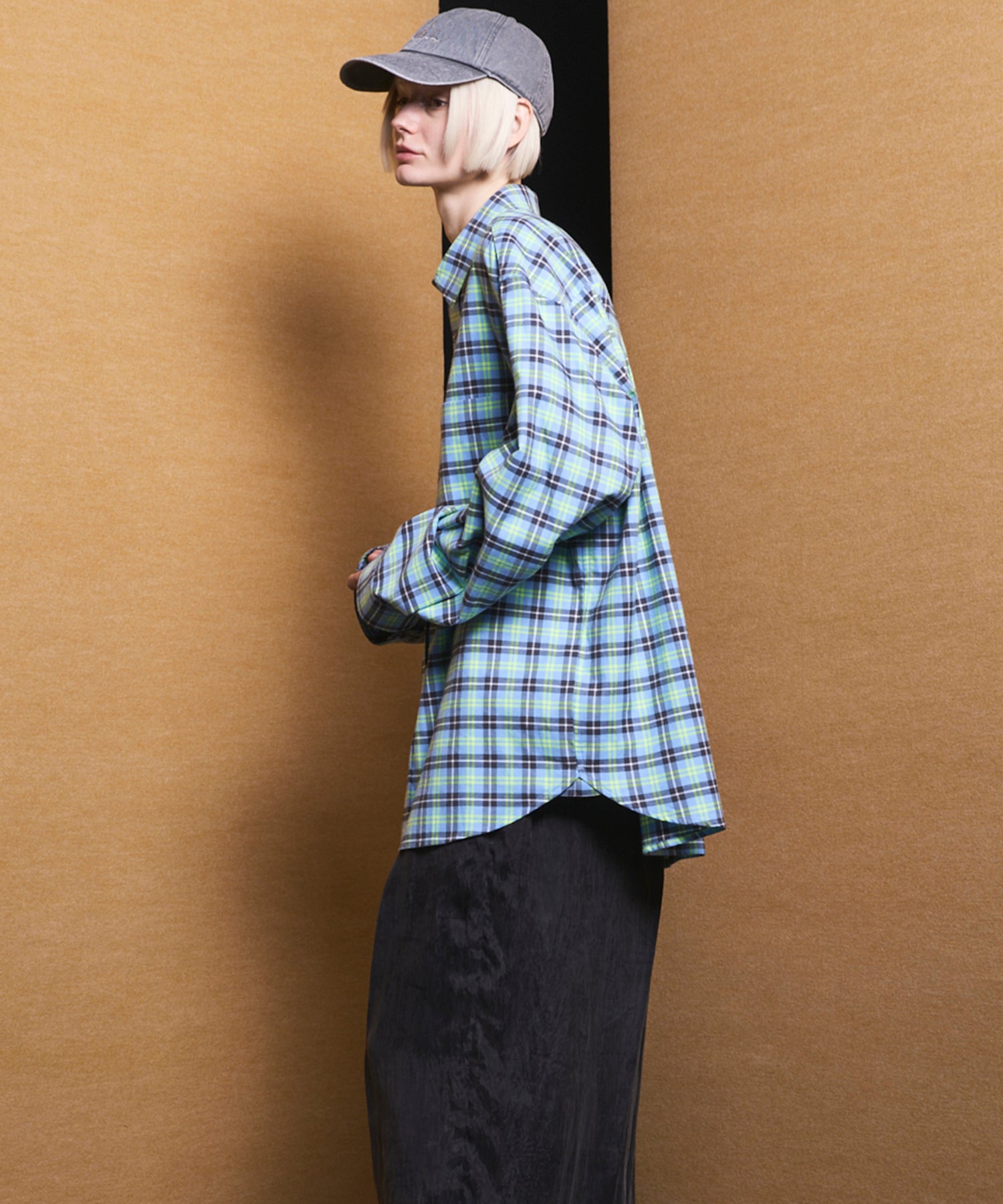 【Italian Dead Stock Fabric】Regular Collar Prime-Over Shirt