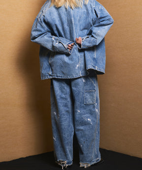 [26SS 预购] 花朵拼布复古休闲运动裤