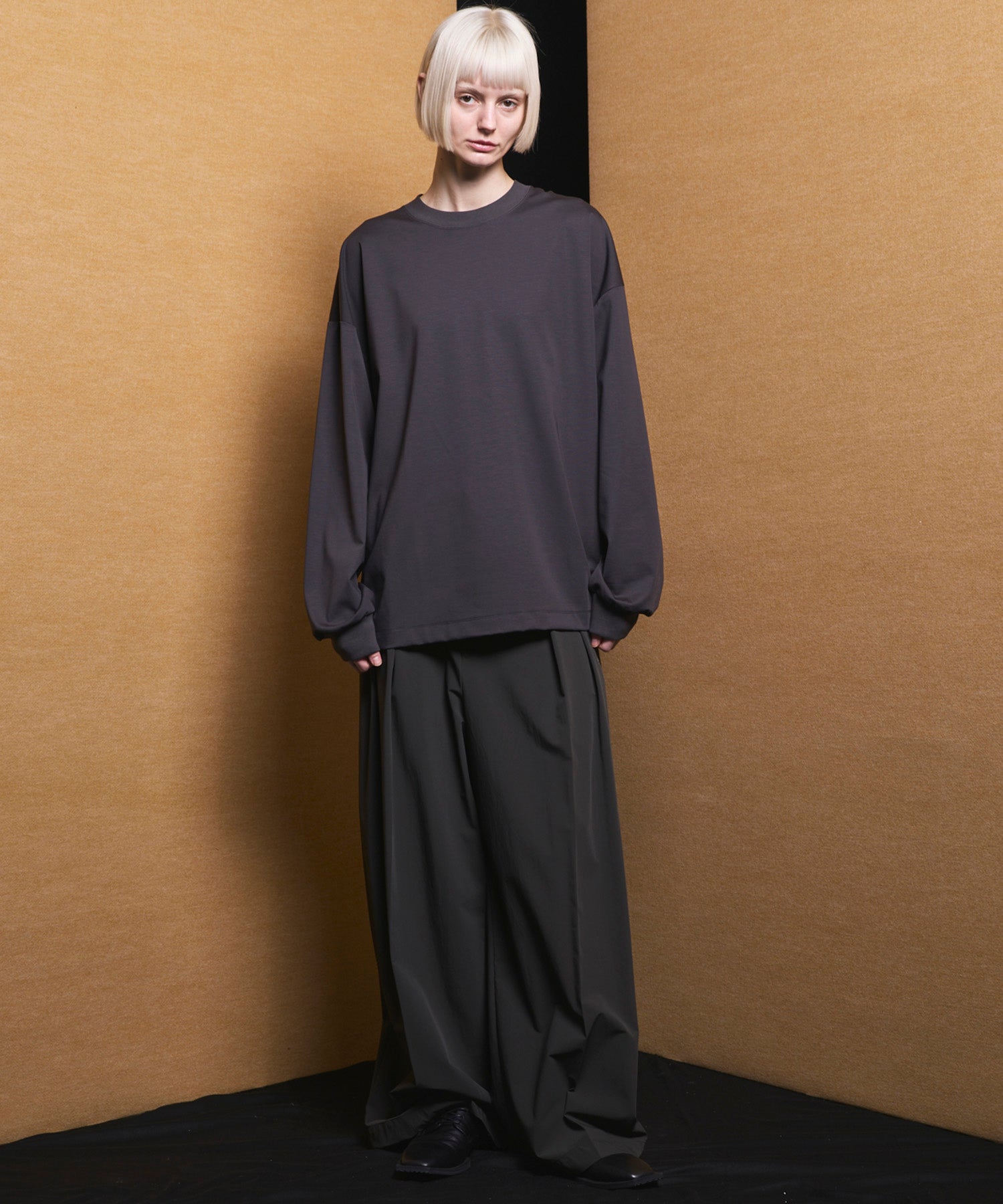 4 Colors Chambray Washable Wool Peaked Lapel Double Breasted Jacket