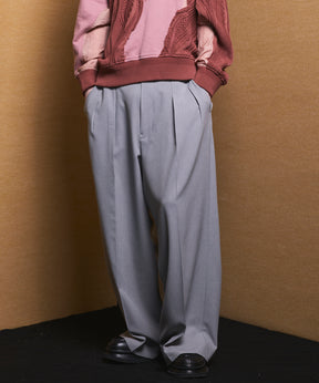 4 Colors Chambray Washable Wool Peaked Lapel Double Breasted Jacket