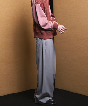 4 Colors Chambray Washable Wool Peaked Lapel Double Breasted Jacket