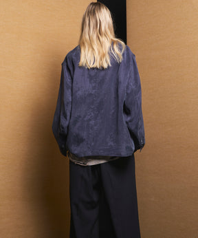 4 Colors Chambray Washable Wool Peaked Lapel Double Breasted Jacket