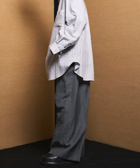 4 Colors Chambray Washable Wool Peaked Lapel Double Breasted Jacket