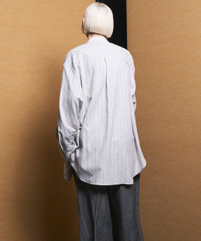 【Italian Dead Stock Fabric】Prime-Over Maxi Regular Collar Shirts Coat