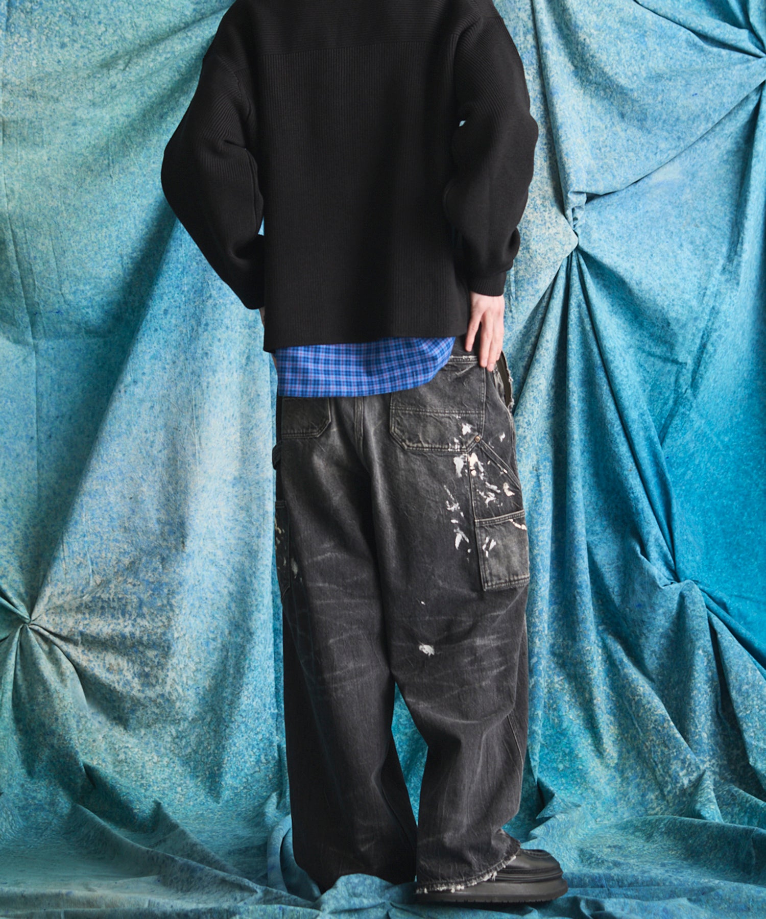 [26SS 预购] 花朵拼布复古休闲运动裤