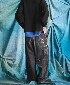 [26SS 预购] 花朵拼布复古休闲运动裤