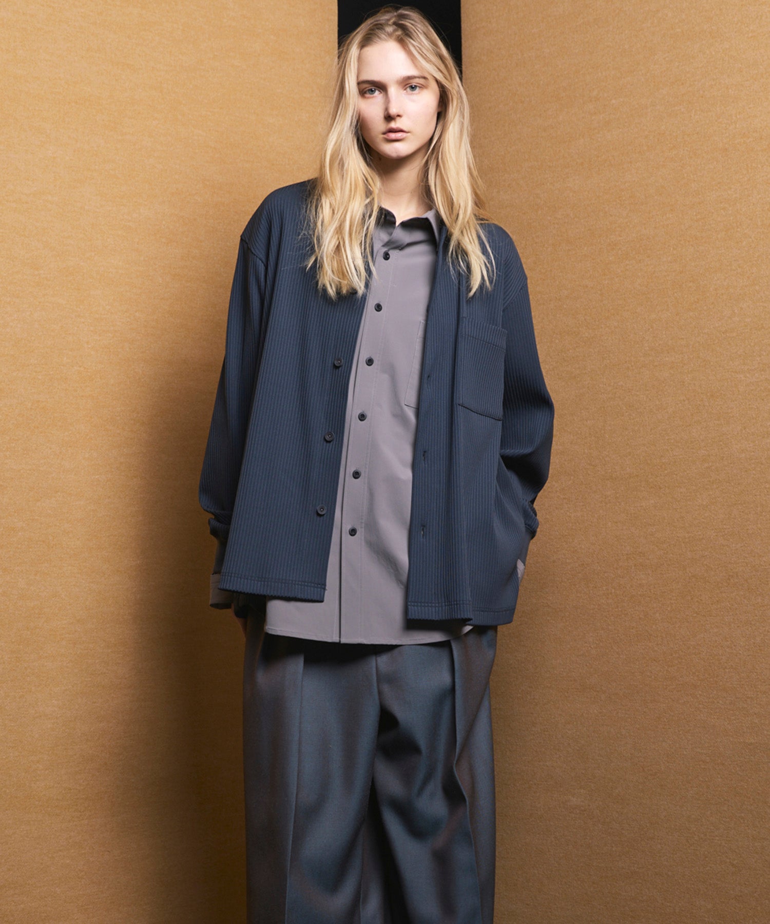 【26SS PRE-ORDER】Omega Rib Prime-Over Long Sleeve Shirt