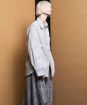 【26ss PRE-ORDER】Deep Front Neck Prime-Over Skipper Shirt