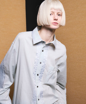 【26ss PRE-ORDER】Deep Front Neck Prime-Over Skipper Shirt