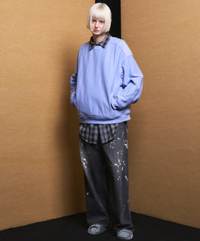 【Italian Dead Stock Fabric】Prime-Over Maxi Regular Collar Shirts Coat