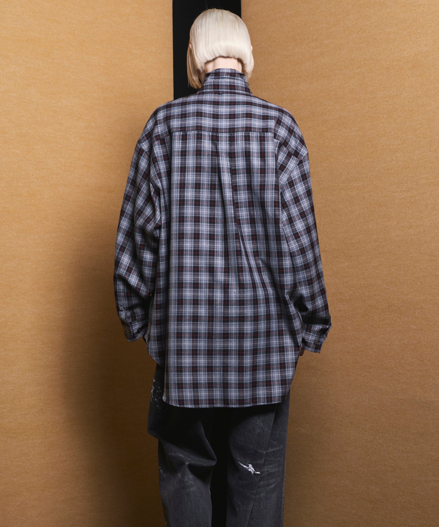 【Italian Dead Stock Fabric】Prime-Over Maxi Regular Collar Shirts Coat