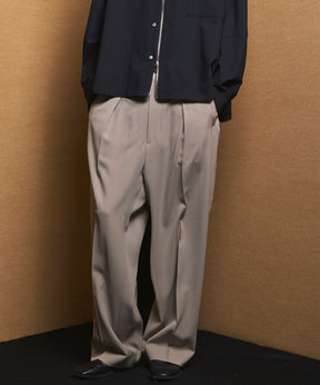 4 Colors Chambray Washable Wool Peaked Lapel Double Breasted Jacket