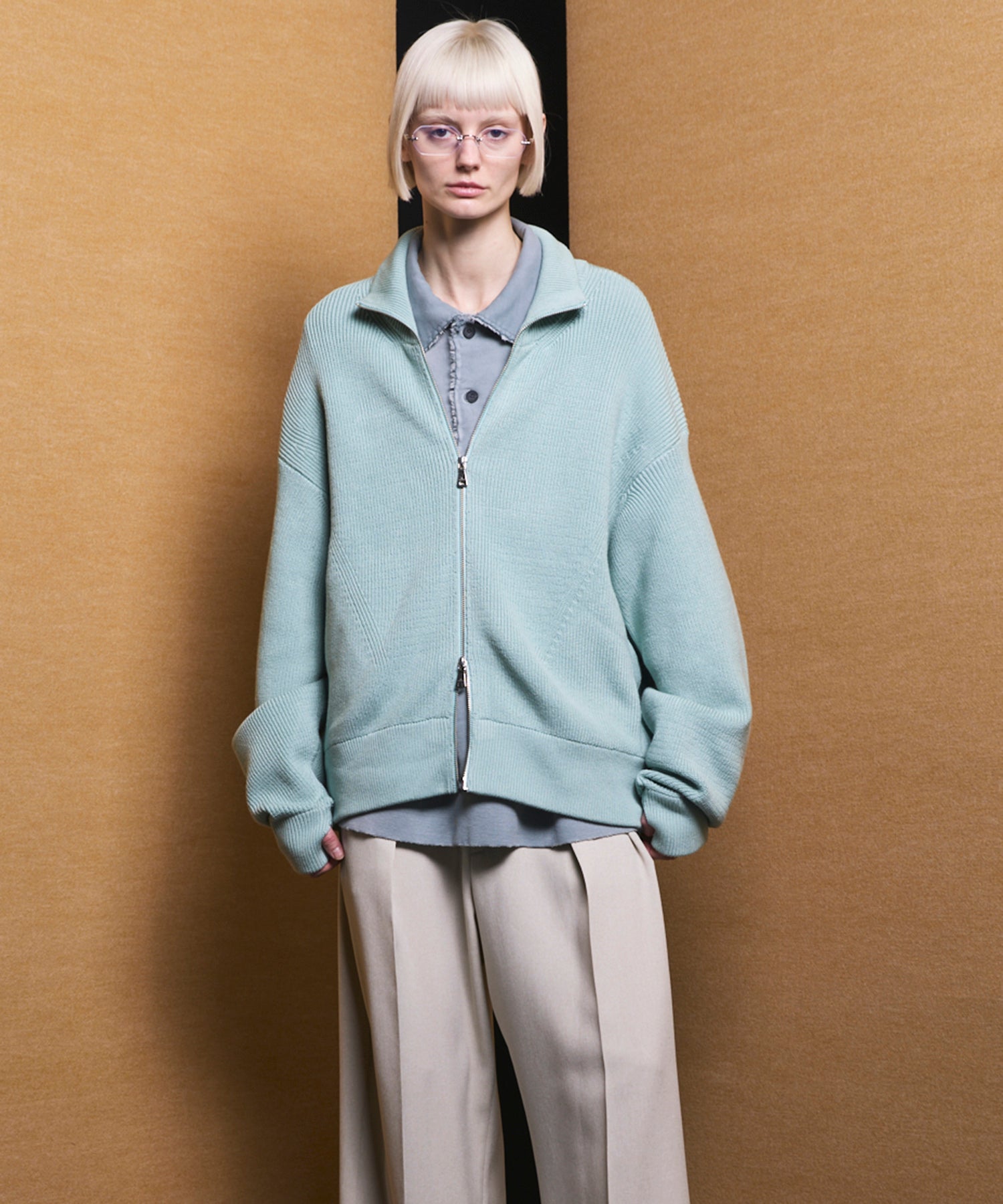 C/A Prime-Over Drivers Zip Knit