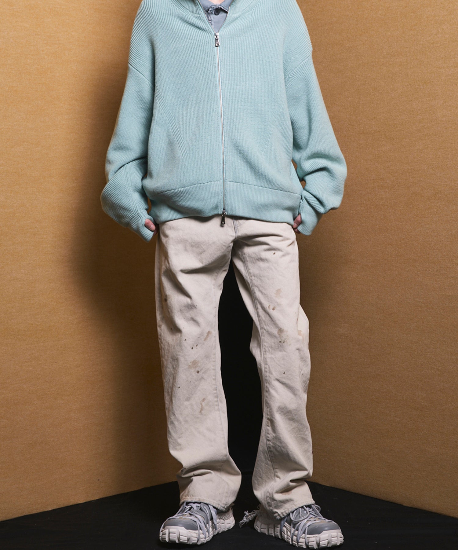 【26SS PRE-ORDER】【Vintage Style Denim Fabric】Semi-flared Denim Pants