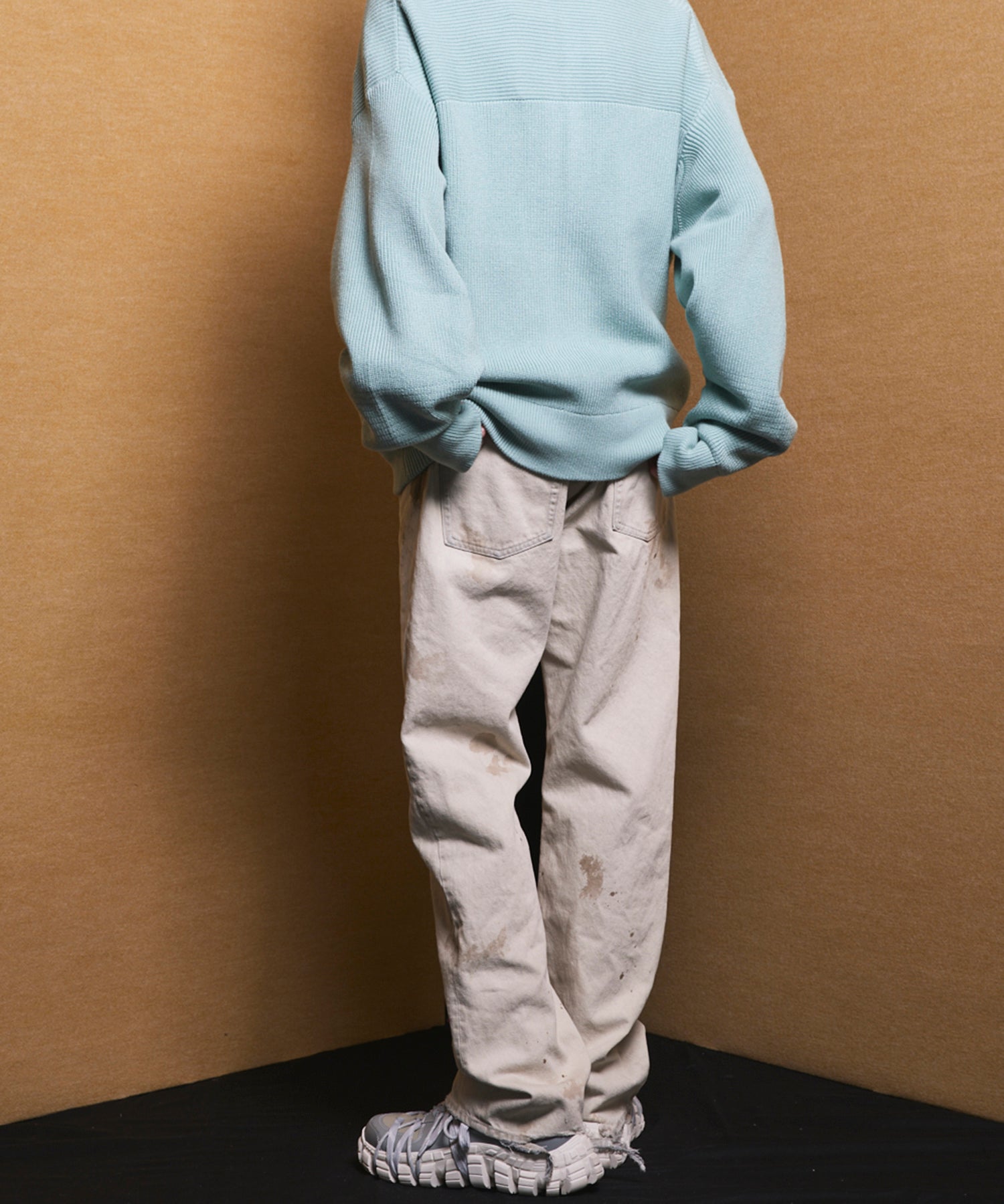 【26SS PRE-ORDER】【Vintage Style Denim Fabric】Semi-flared Denim Pants