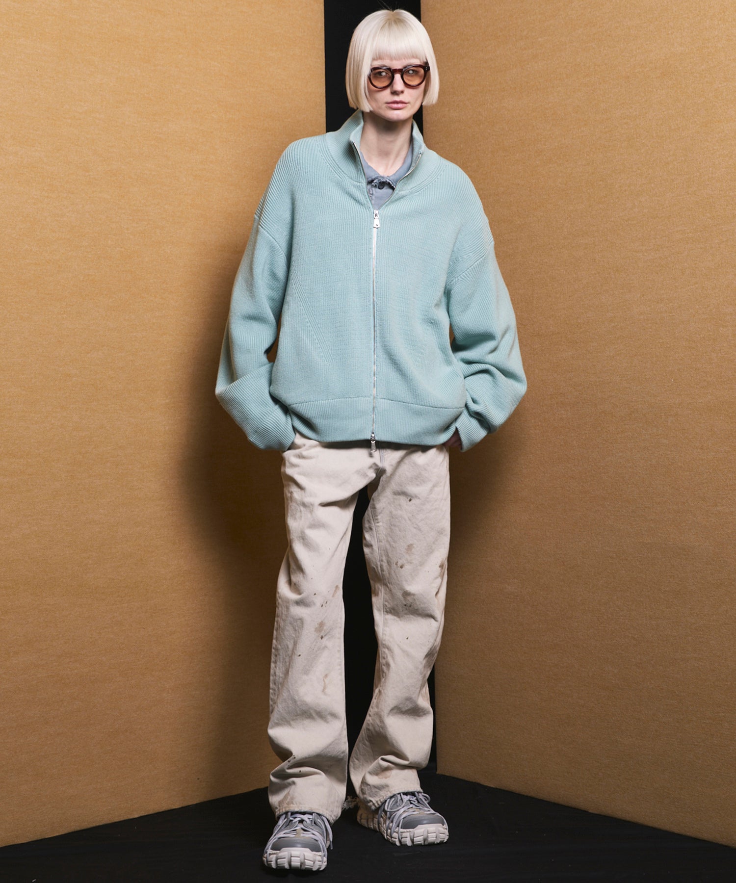 【26SS PRE-ORDER】【Vintage Style Denim Fabric】Semi-flared Denim Pants