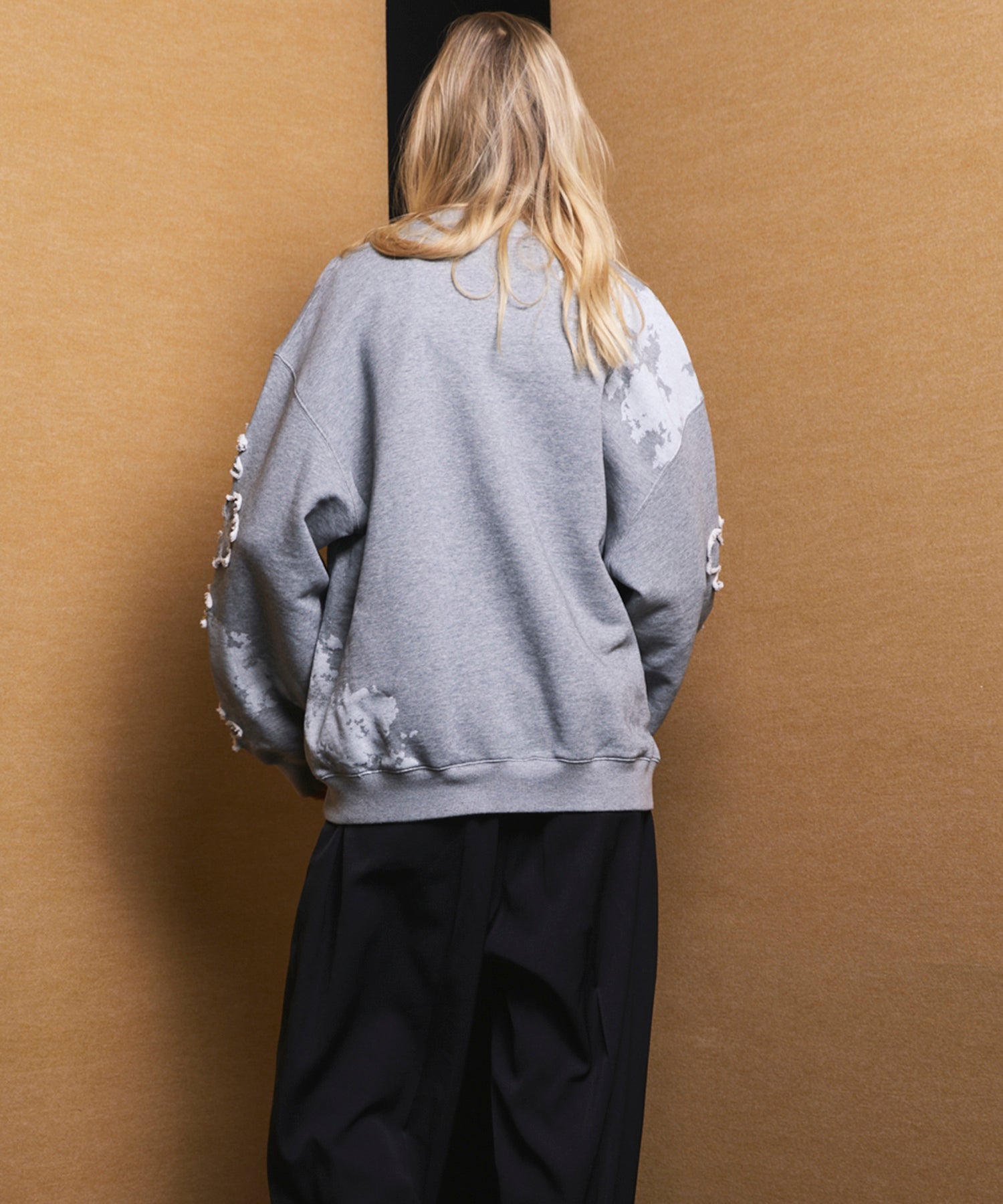 Flower Patch Prime-Over Crew Neck Sweatshirt