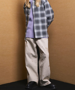 4 Colors Chambray Washable Wool Peaked Lapel Double Breasted Jacket