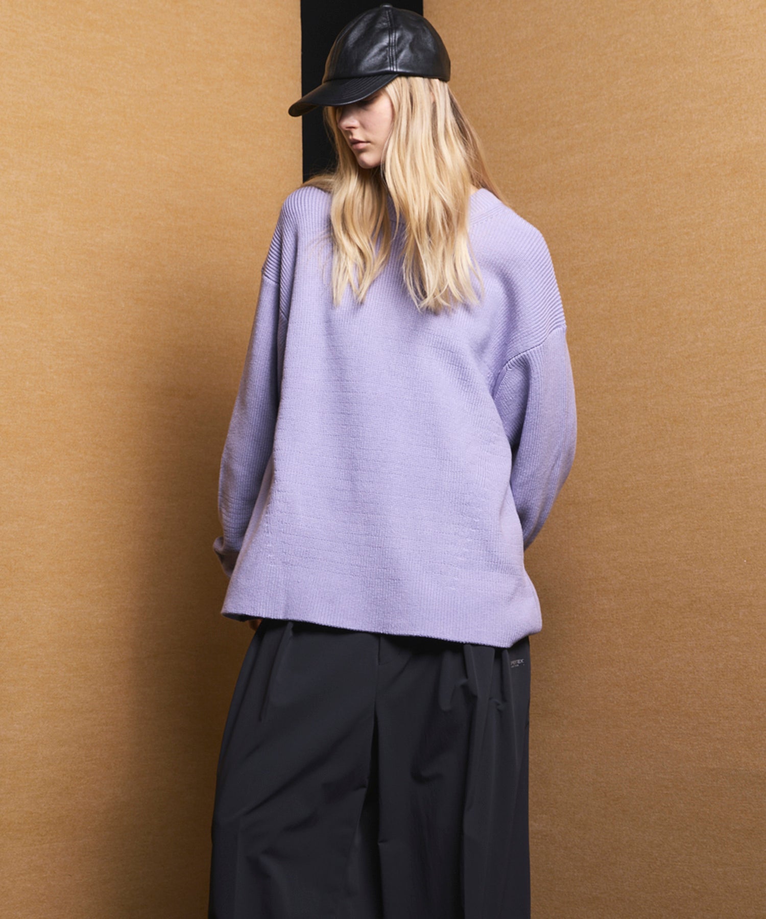 C/A Prime-Over Pullover Crew Neck Knit