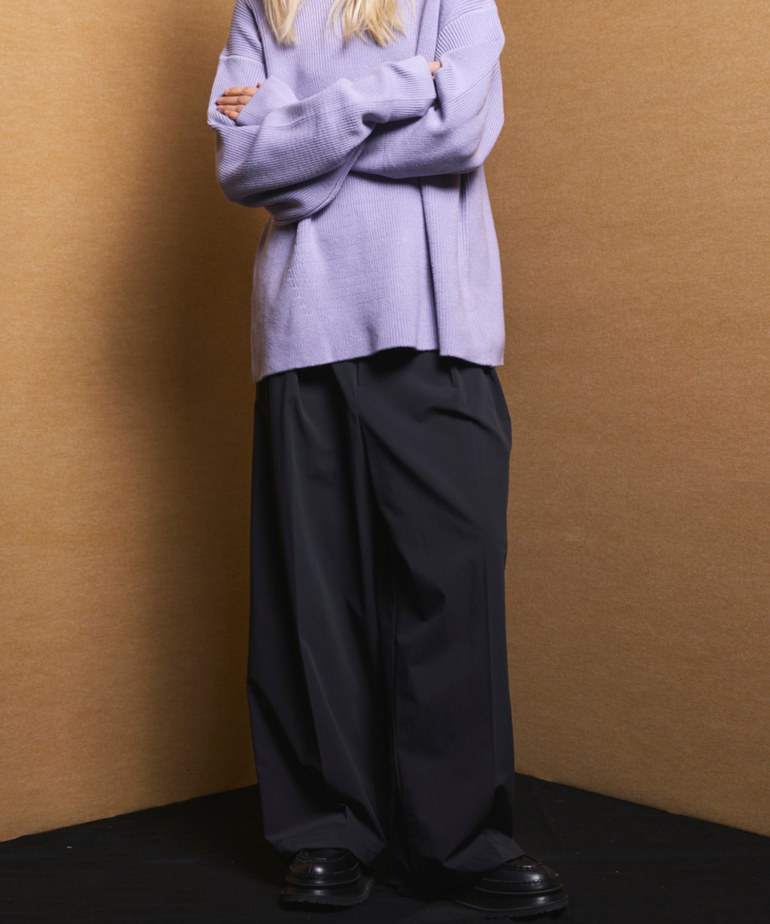 4 Colors Chambray Washable Wool Peaked Lapel Double Breasted Jacket