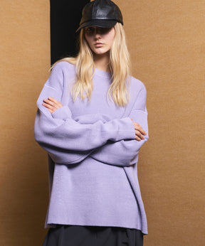 C/A Prime-Over Pullover Crew Neck Knit