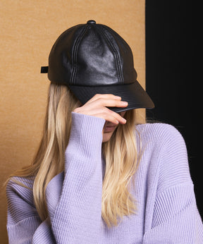 Artificial Leather 6 Panel Cap
