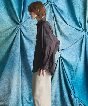 【26ss PRE-ORDER】Deep Front Neck Prime-Over Skipper Shirt