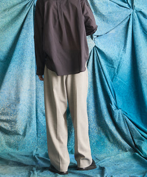 4 Colors Chambray Washable Wool Peaked Lapel Double Breasted Jacket