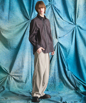 【26ss PRE-ORDER】Deep Front Neck Prime-Over Skipper Shirt