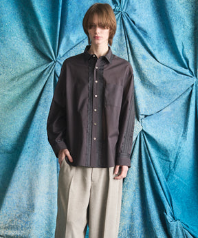 【26ss PRE-ORDER】Deep Front Neck Prime-Over Skipper Shirt