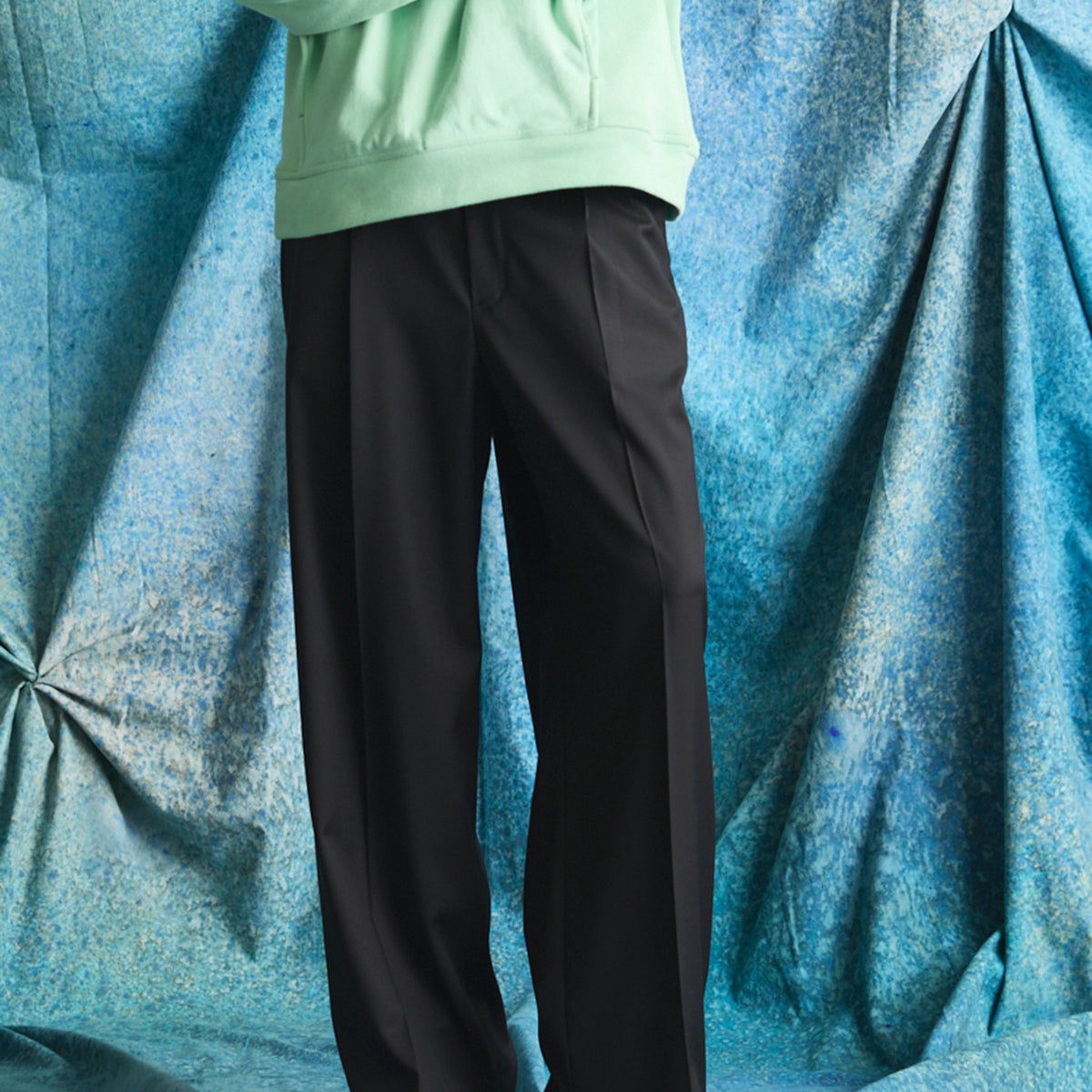 即*ー様 Loro Piana ロロピアーナ トラウザーズパンツ 48 Loro Piana Fabric】Prime-Wide One-tuck Trousers