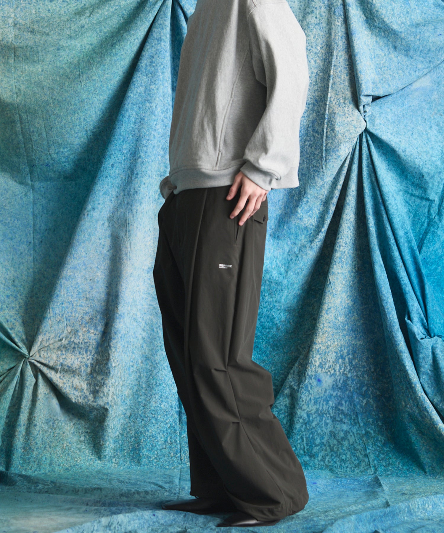 4 Colors Chambray Washable Wool Peaked Lapel Double Breasted Jacket