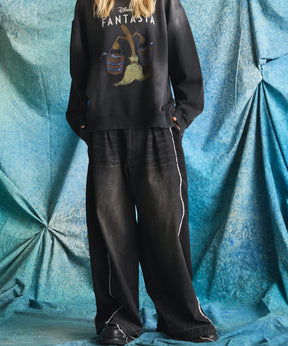 【26ss PRE-ORDER】Flower Patchwork Vintage Like Easy Sweat Pants