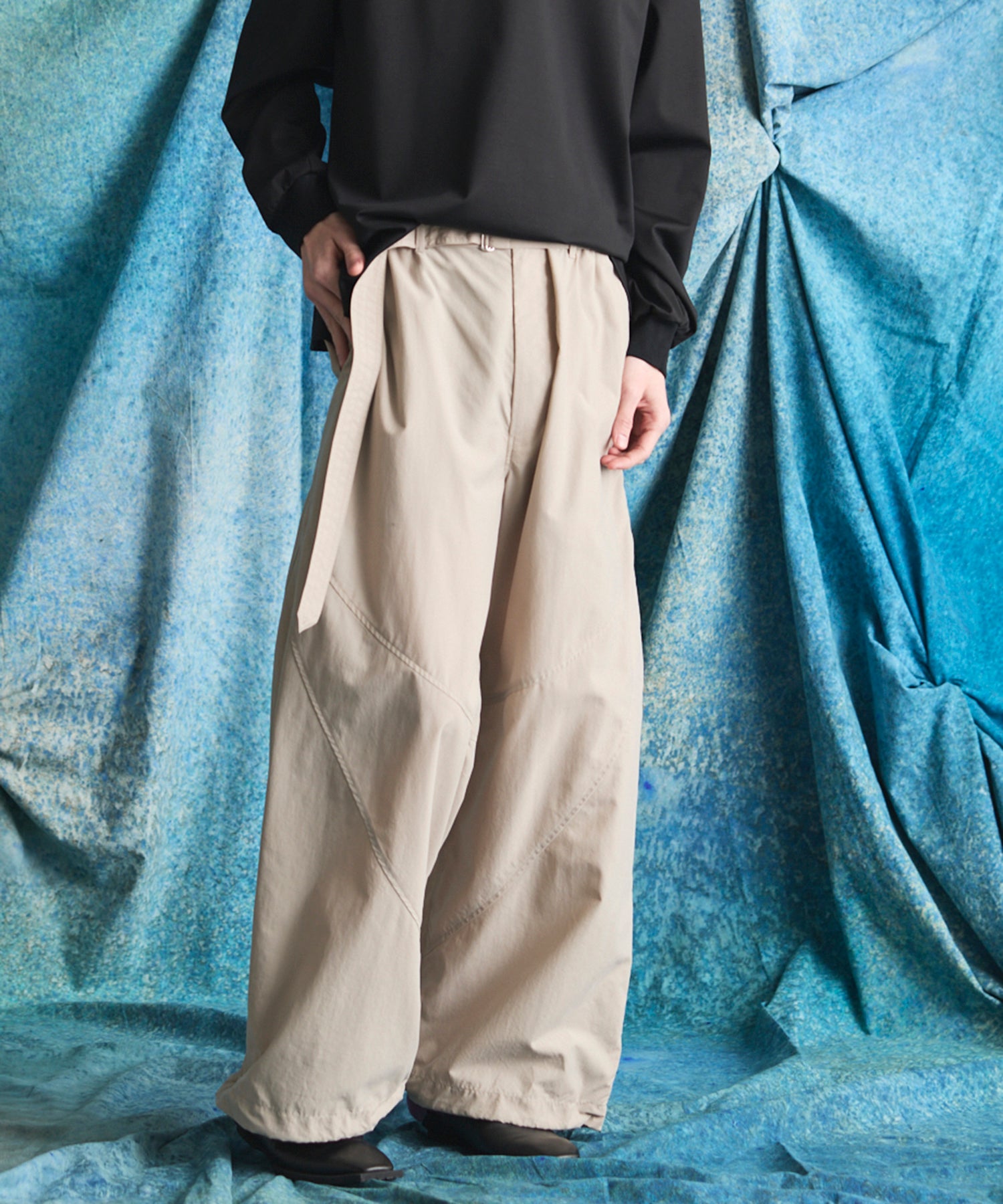 4 Colors Chambray Washable Wool Peaked Lapel Double Breasted Jacket