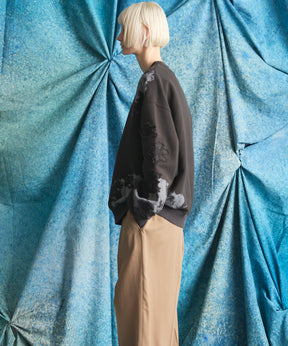 Flower Patch Prime-Over Crew Neck Sweatshirt