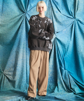 Flower Patch Prime-Over Crew Neck Sweatshirt