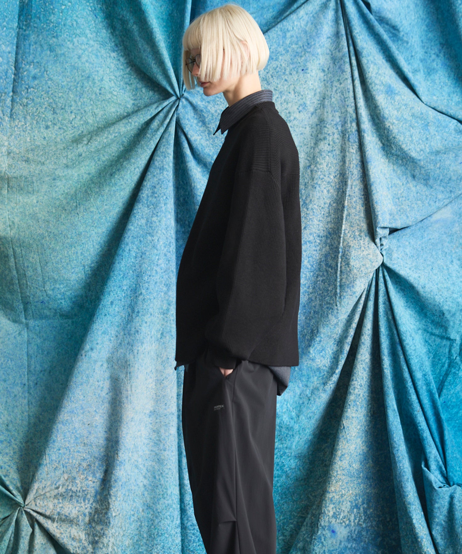 C/A Prime-Over Pullover Crew Neck Knit