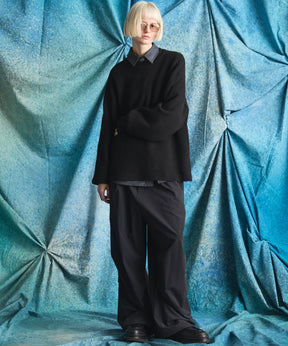 C/A Prime-Over Pullover Crew Neck Knit