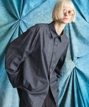 【Italian Dead Stock Fabric】Regular Collar Prime-Over Shirt